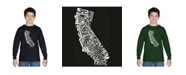 LA Pop Art Boy's Word Art Long Sleeve - California State